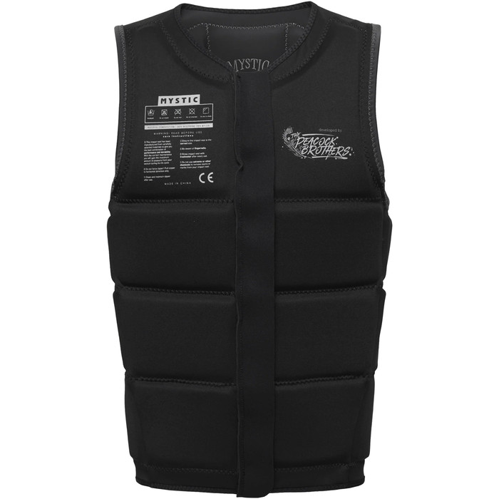 2023 Mystic Mens Peacock Wake Impact Vest 35005.230227 - Black